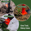 2-in-1 Garden Hoe and Weed Puller Rake